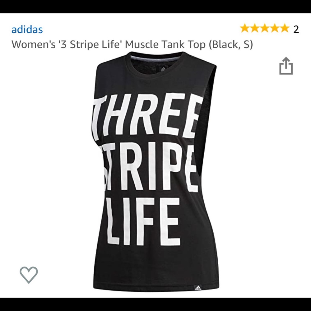 Adidas Women’s Muscle Tank Three Stripe Life